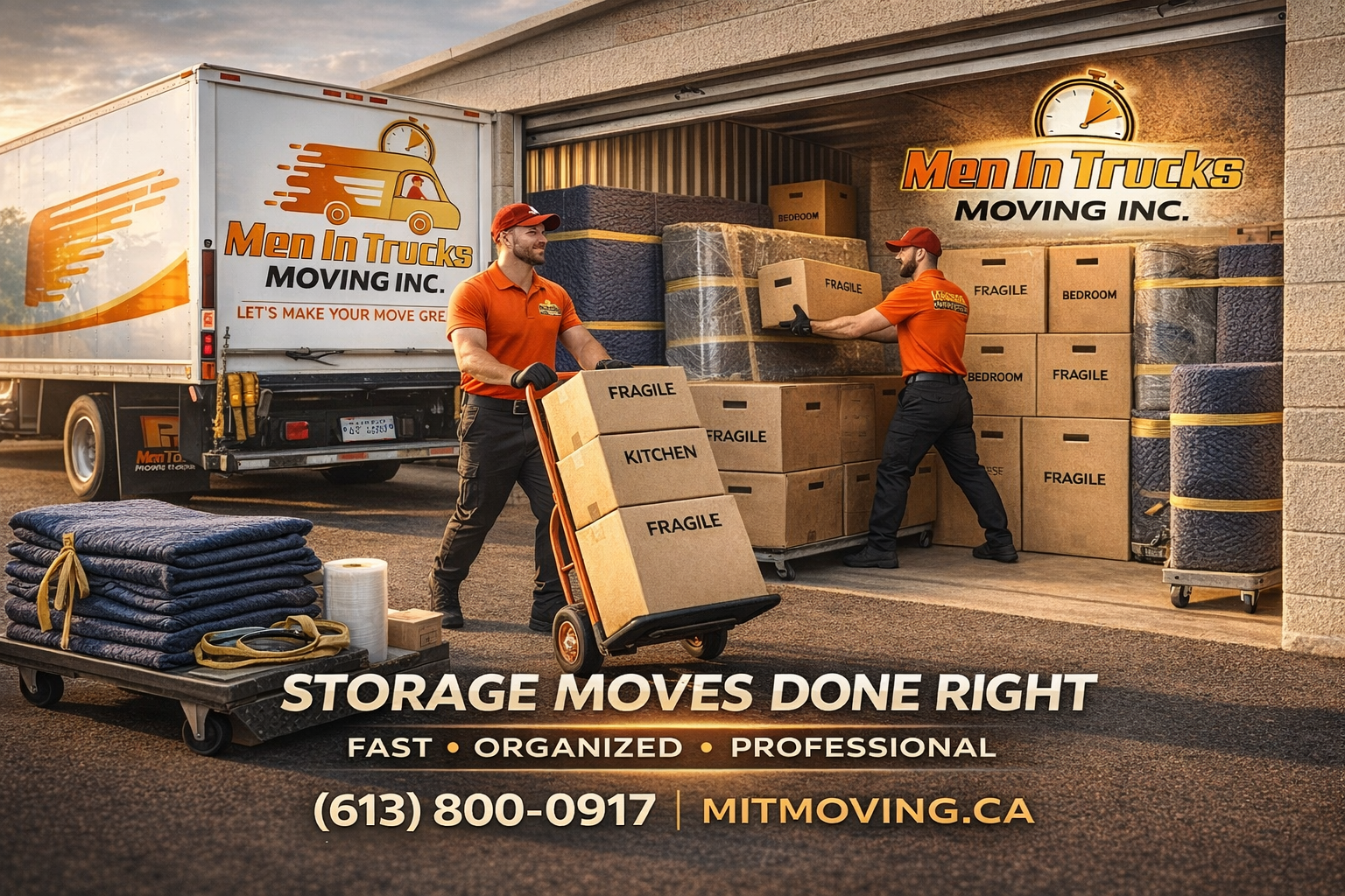 Secure indoor moving and storage warehouse in the Ottawa-Gatineau area