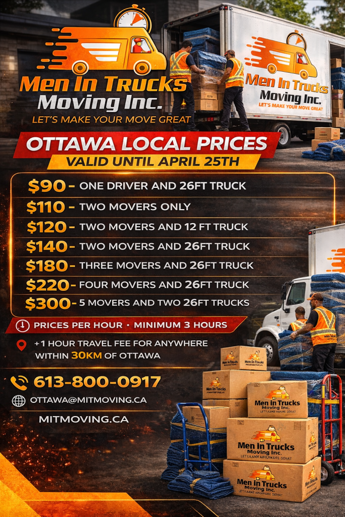 Two movers and a truck Ottawa