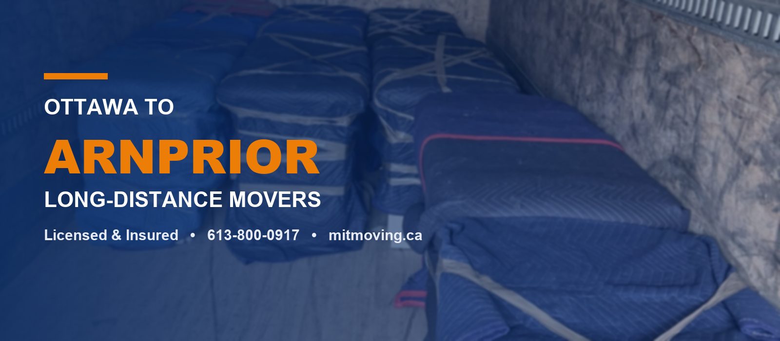Ottawa to Arnprior long-distance movers - Men In Trucks loaded moving truck