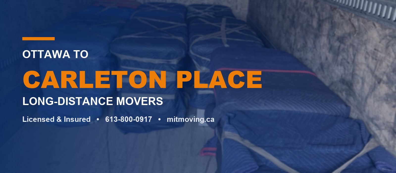 Ottawa to Carleton Place long-distance movers - Men In Trucks loaded moving truck