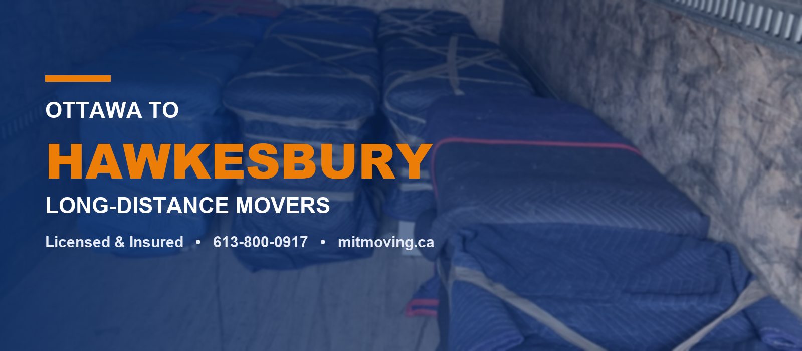 Ottawa to Hawkesbury long-distance movers - Men In Trucks loaded moving truck