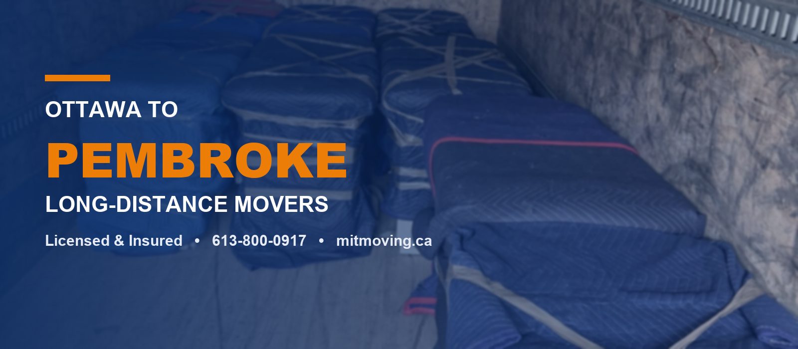 Ottawa to Pembroke long-distance movers - Men In Trucks loaded moving truck